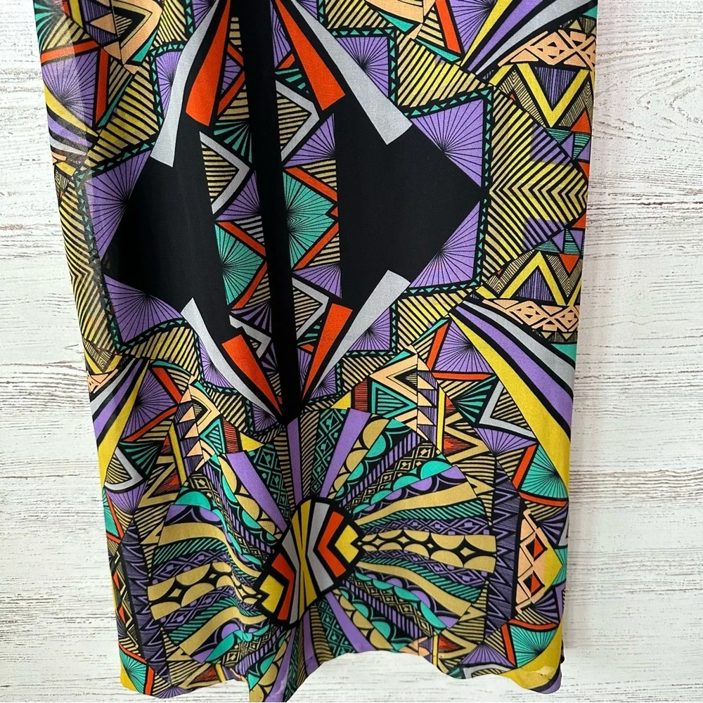 TOBI VINTAGE 90s Geometric Abstract Slip Dress S Made in USA - Picture 4 of 12